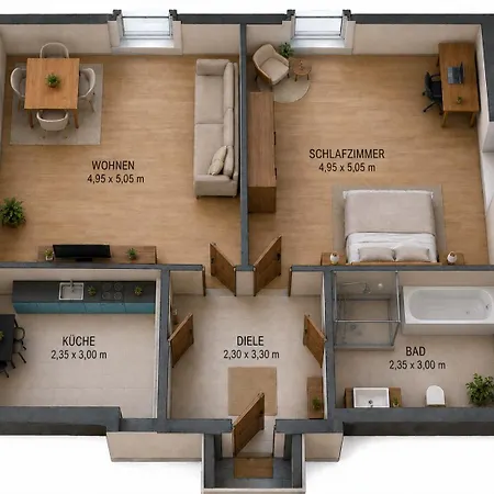 Apartment Livento Homes - Naehe Messe & Duesseldorf Meerbusch